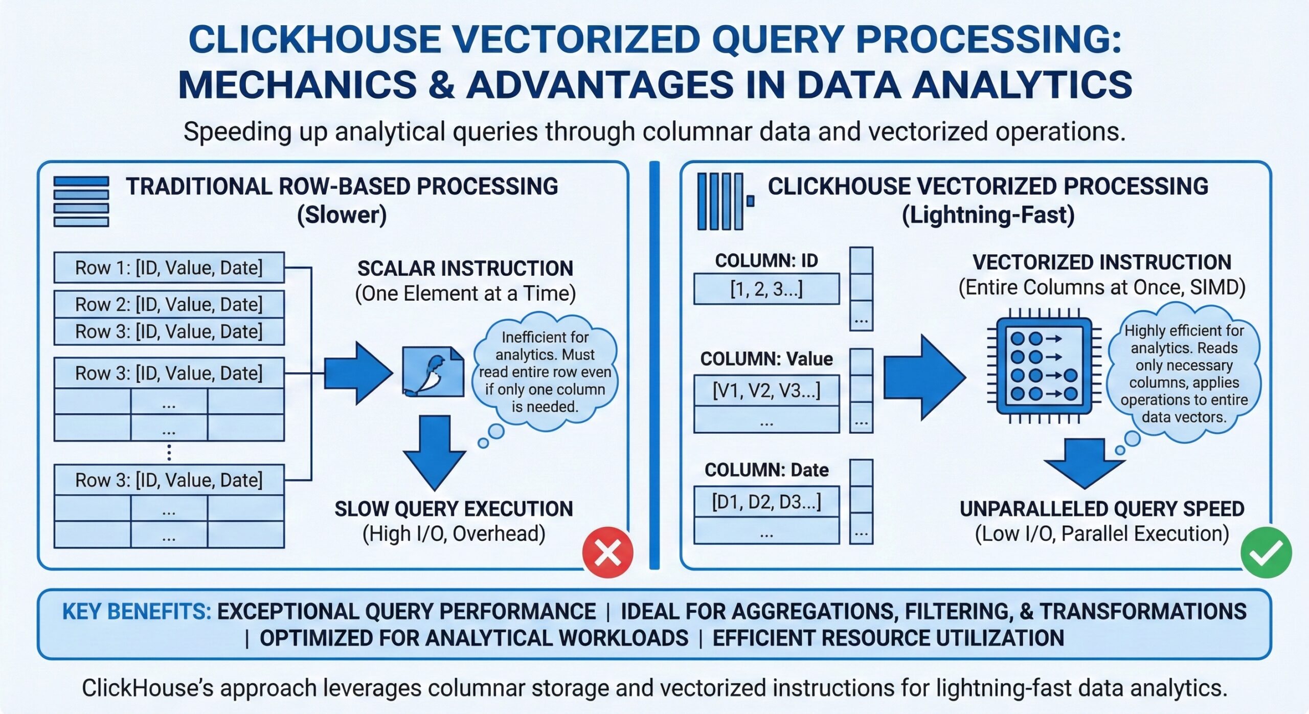ClickHouse Vectorized Query Processing