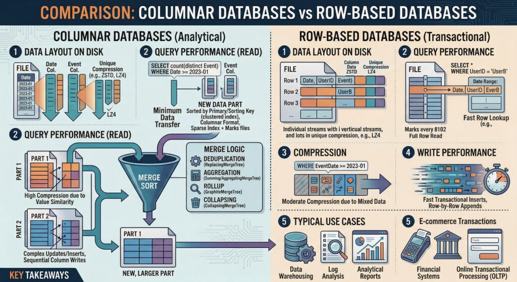 Columnar Databases | Row-Based Database