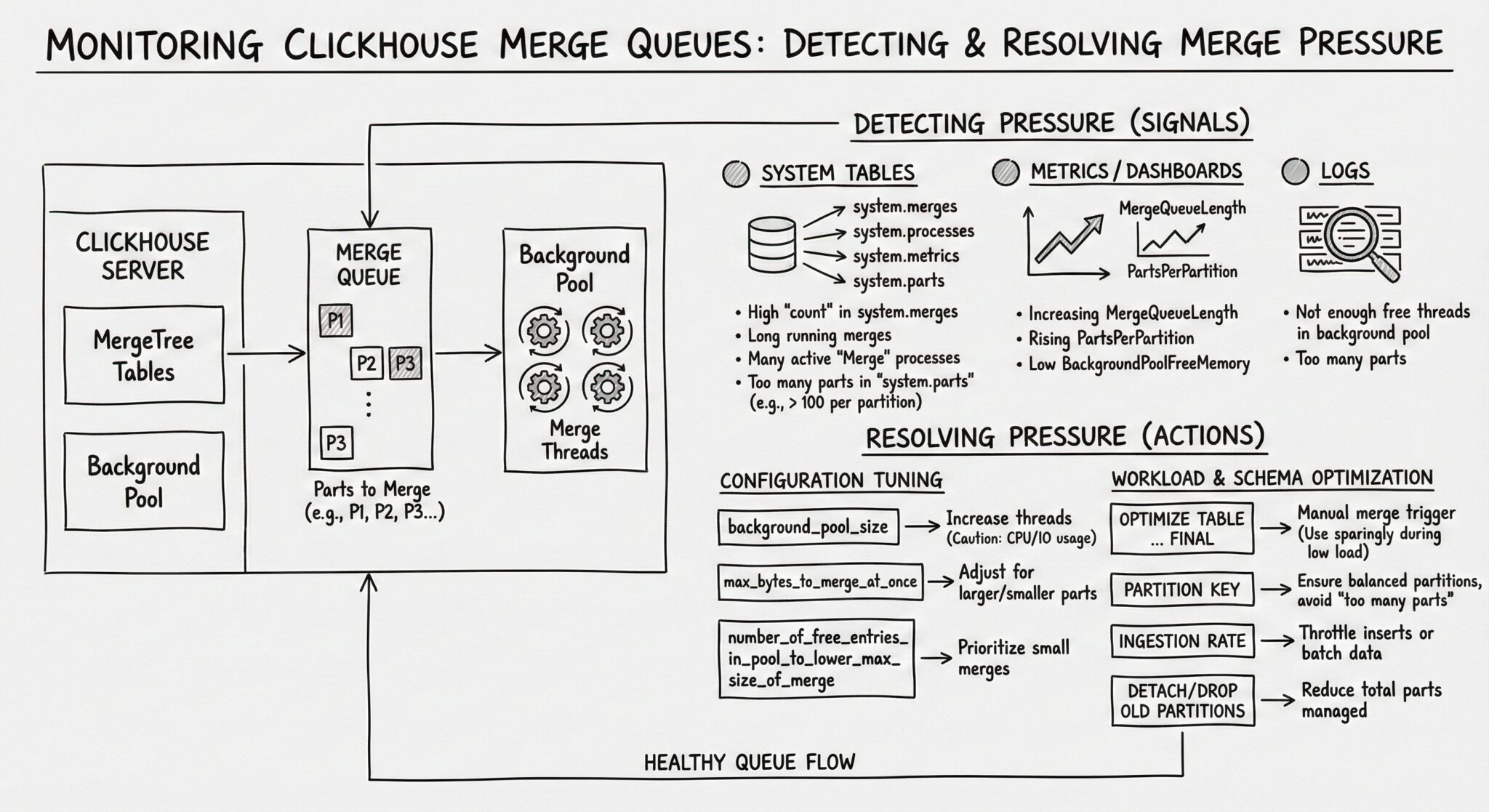 Maximizing Success: Monitoring Merge Queues in ClickHouse