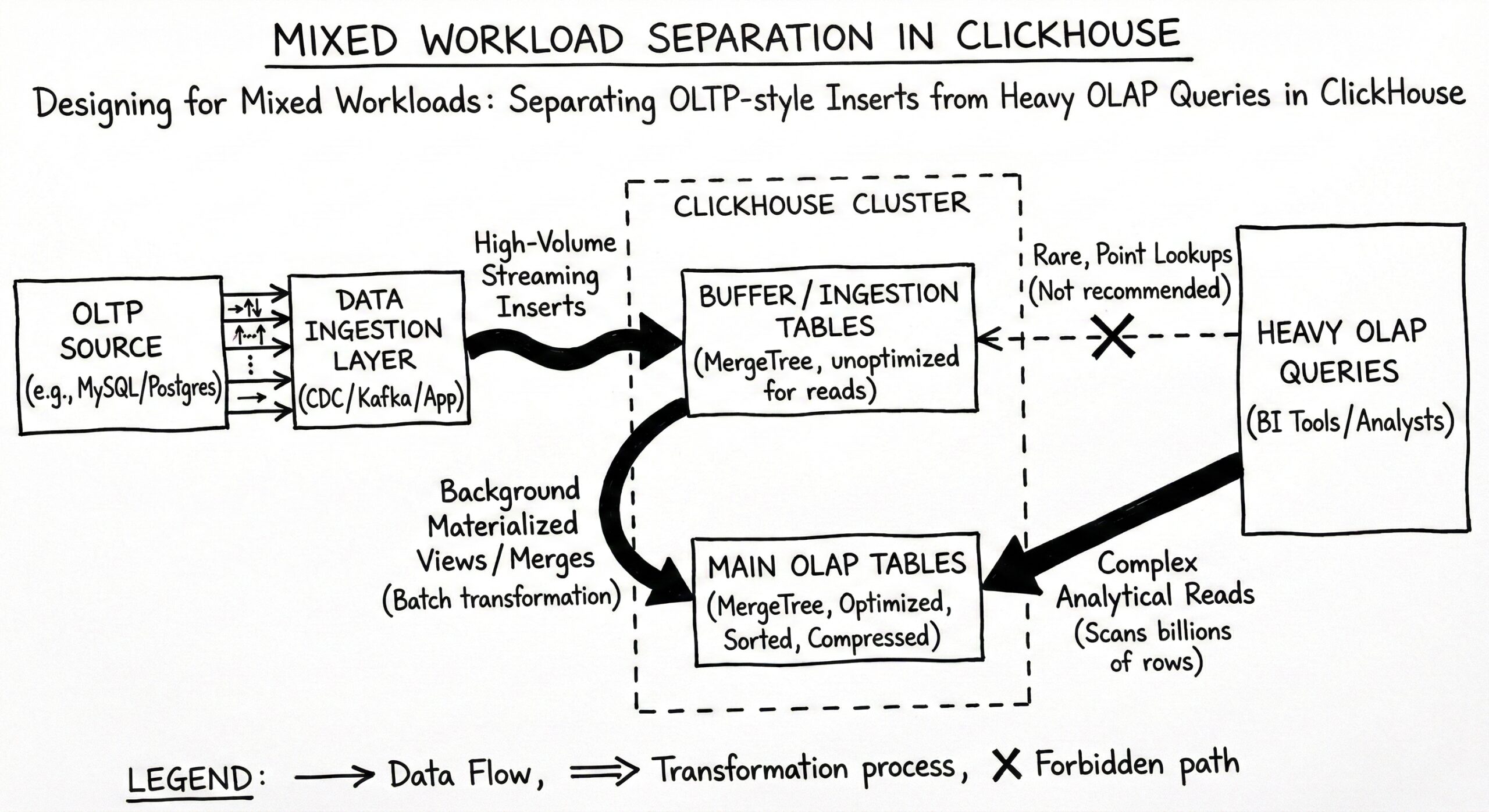 Designing ClickHouse for Mixed Workloads