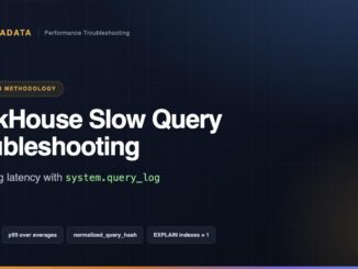 ClickHouse slow query troubleshooting: diagnosing query latency with system.query_log, a ChistaDATA production methodology