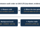 ClickHouse performance audit order on 26.8 LTS: rank the workload in system.query_log, measure cold, EXPLAIN ANALYZE, pruning and indexes, storage shape, background work, pipeline stalls, then settings